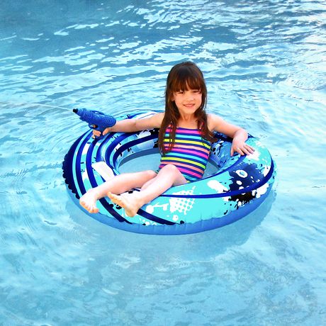 Blue Wave Blaster Ring 42-inch Inflatable Pool Toy Blaster - Walmart.ca