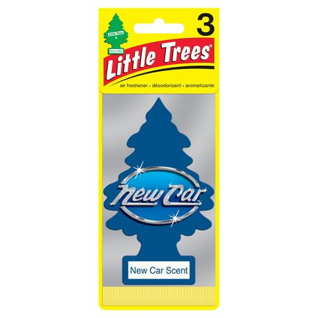 LITTLE TREES air freshener New Car Scent 3-Pack, 3 Pack