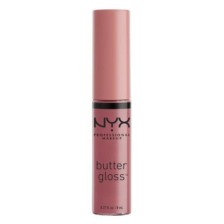 NYX Professional Makeup Gloss au Beurre, Brillant à Lèvres, 8 mL gloss, couvrance moyenne