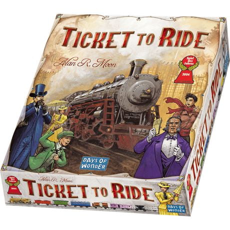 Jeu de société Ticket To Ride d'Asmodee Le jeu de société Ticket to Ride est une aventure de train à travers le pays