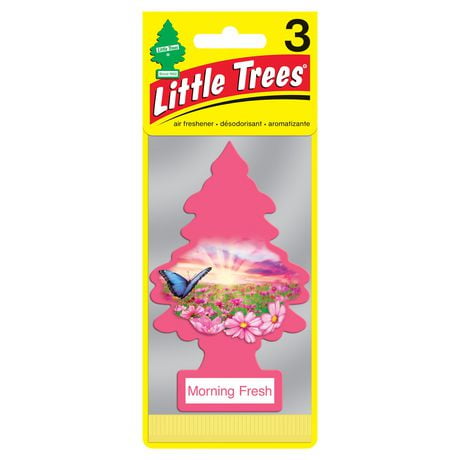 LITTLE TREES Désodorisant Matin Frais 3-Pack LT Morning Fresh, paquet de 3