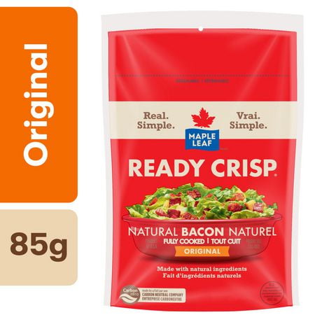 Maple Leaf Ready Crisp Fully Cooked Natural Bacon Bits, 85 g