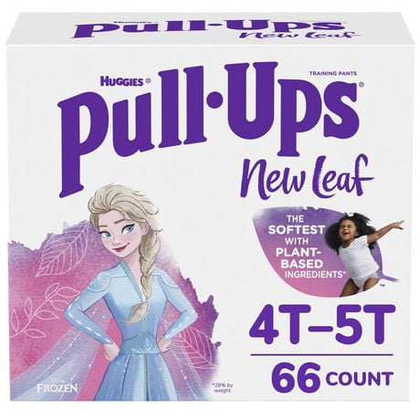 Pull-Ups New Leaf Potty Training Pants, Economy plus - Girls, Size: 2T-5T | 88-66 Count