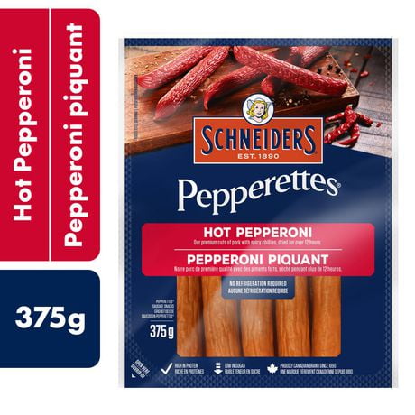 Bâtonnets de saucisson pepperoni piquant Pepperettes Schneiders 375g