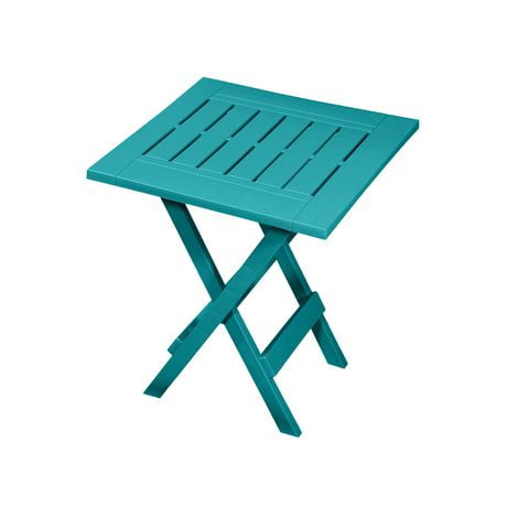 Folding Side Table, Teal, Side Table