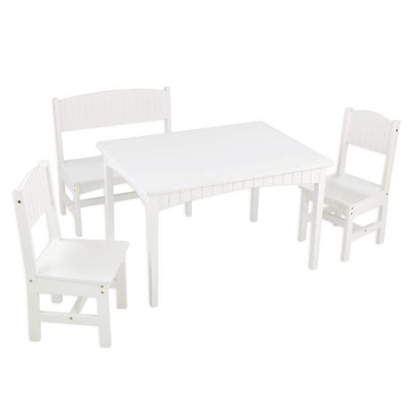 Kidkraft table shop and chairs white