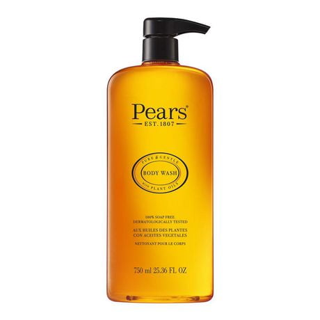 Pears Gel douche aux huiles végétales – 100 % sans savon, pur et doux