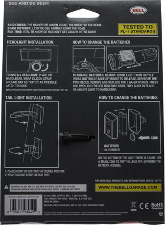 bell hi lumen light set