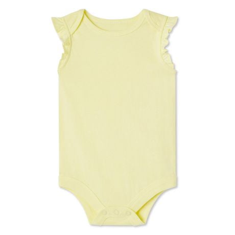 George Baby Girls' Flutter Sleeve Bodysuit