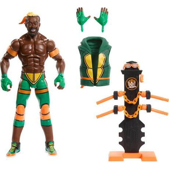 WWE X Teenage Mutant Ninja Turtles Kofi Kingston Elite Action Figure & Accessories Set, 6-inch Collectible