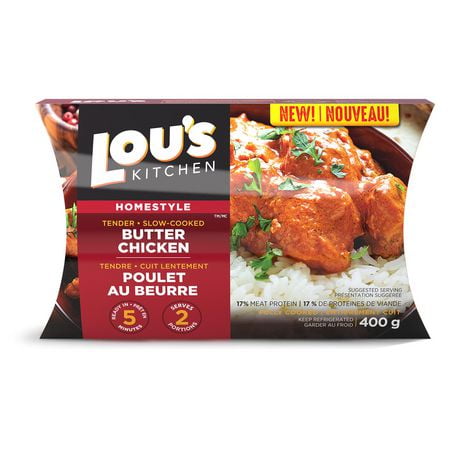 The Lou’s Kitchen™ Butter Chicken 400g is slow-cooked until tender, in ...