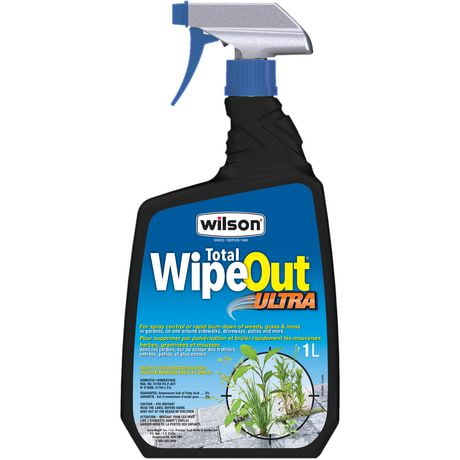 Wilson® WIPE OUT® Total Weed and Grass Seed, Control unwanted grass & weeds