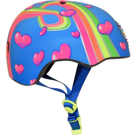kids rainbow bike helmet
