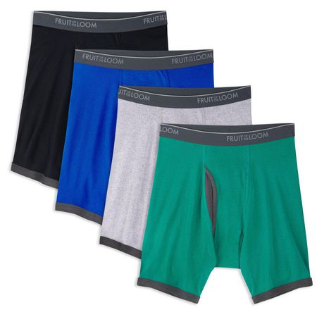 Fruit of the Loom Mens' CoolZone Low Rise Boxer Briefs, 4-Pack ...
