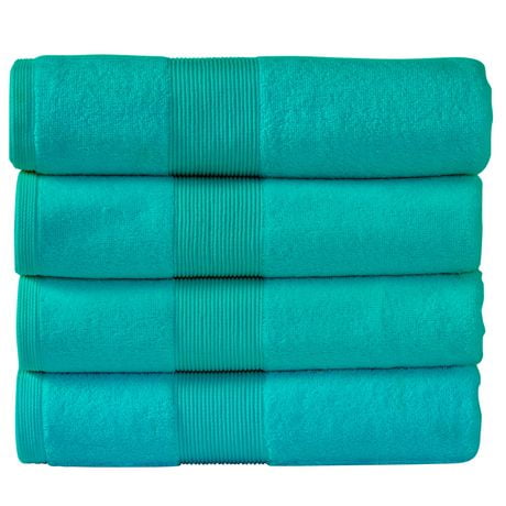 Fabstyles Super Soft and Absorbent Bath Towel, Luxury Bath Towels for Spa, Home, and Hotel, Quick Dry Towels, Set of 4, 27 x 54 Inches