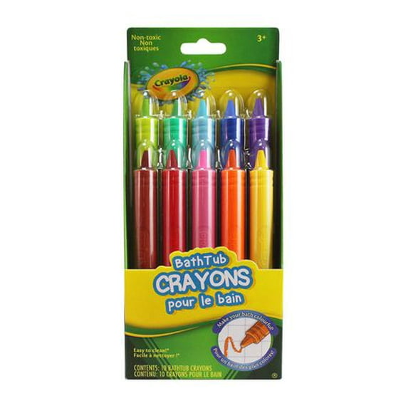 Crayons pour baignoire Crayola 10 crayons de baignoire