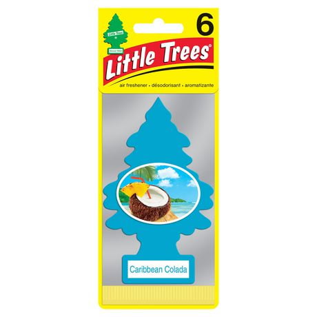 LITTLE TREES Désodorisant Caraïbes Colada Paquet de 6 LT Caraïbes Colada 6-Pack