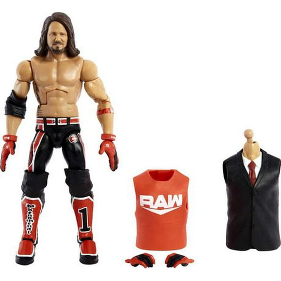 WWE AJ Styles Survivor Series Elite Collection Action Figure with Build-A-Figure Parts
