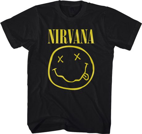 Nirvana Distressed Smilie T-Shirt - Walmart.ca