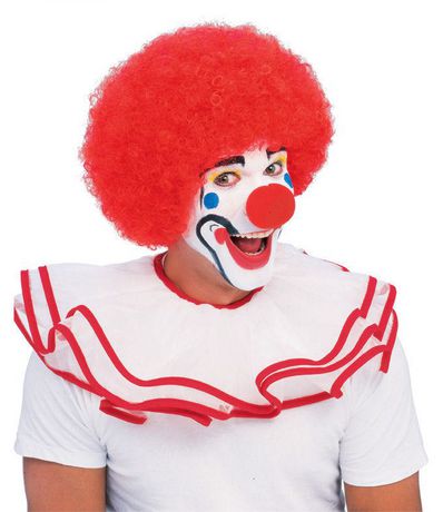 perruque clown rouge