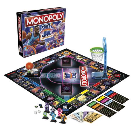Monopoly Space Jam A New Legacy Edition Family Board Game Strategy Game Kids Ages 8 And Up Lebron James Space Jam Game Shoot Hoops Walmart Canada