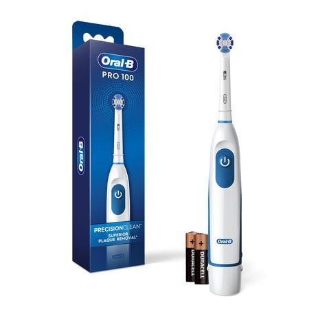 Oral-B Pro 100 Precision Clean, Battery Power Toothbrush, White ...