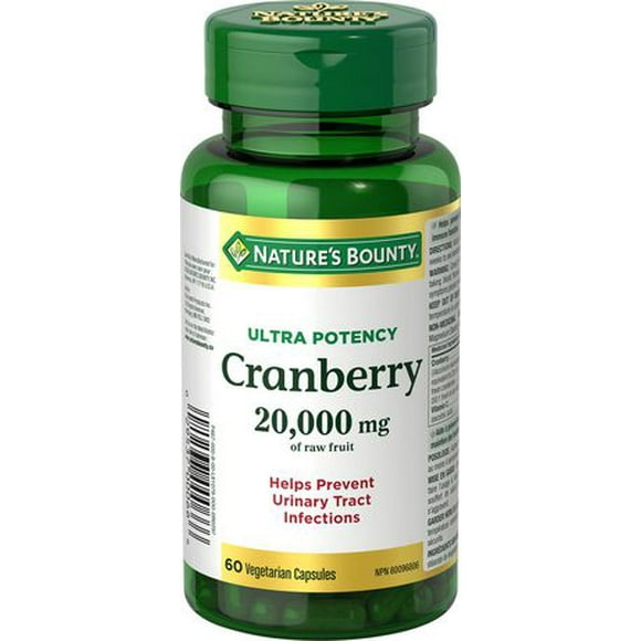 Nature's Bounty Ultra Potency Cranberry, Helps prevent urinary tract infections