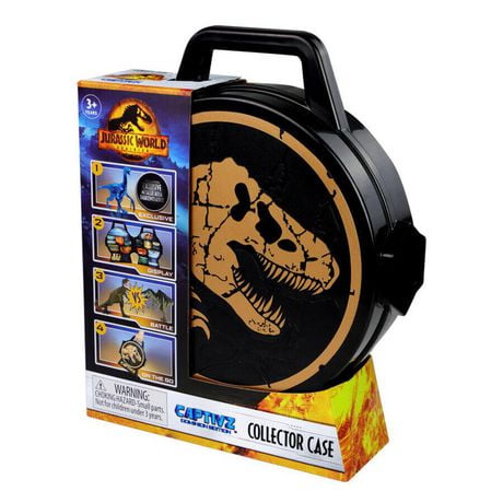 Jurassic World CAPTIVZ Collector Case & Exclusive Dino (Gold