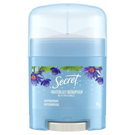 Antisudorifique et désodorisant invisible en bâton Secret Fraîcheur, Nénuphar vivifiant 14g