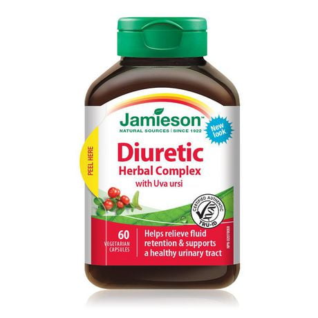 Jamieson Diuretic Herbal Complex Capsules with Uva Ursi, 60 capsules