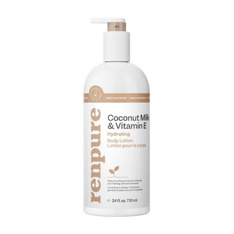Renpure Coconut Milk & Vitamin E Hydrating Body Lotion, 710 mL