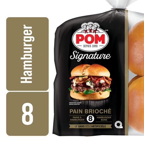 POM® Signature Gold Hamburger Buns, Pack of 8