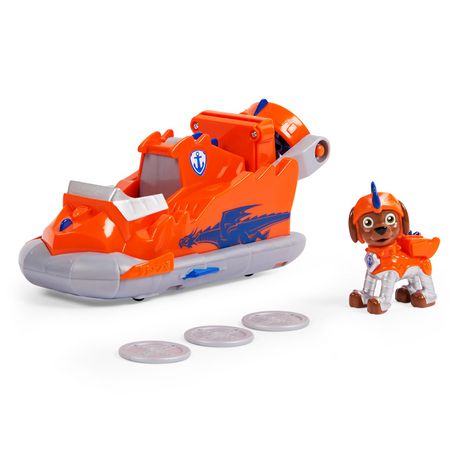Paw Patrol, Rescue Knights Zuma Transforming Toy Car With Collectible Action Figure, Kids Toys For Ages 3 And Up Multi