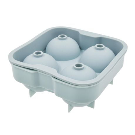 Mainstays Plastic Ice Ball Maker, 4.6 inch x 4.6 inch x 2 inch, 1 Piece, Colors may vary