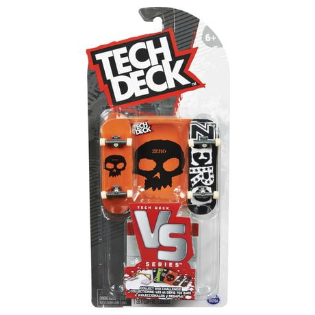 Tech Deck, Zero Versus Series, Coffret de 2 fingerboards à collectionner et obstacle, jouet pour enfants à partir de 6 ans