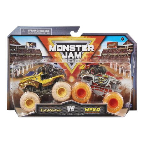 Monster Jam, Official EarthShaker Vs. Max-D Die-Cast Monster Trucks, 1: ...