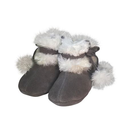 MoccasinZ Botte Pom Pom Gris