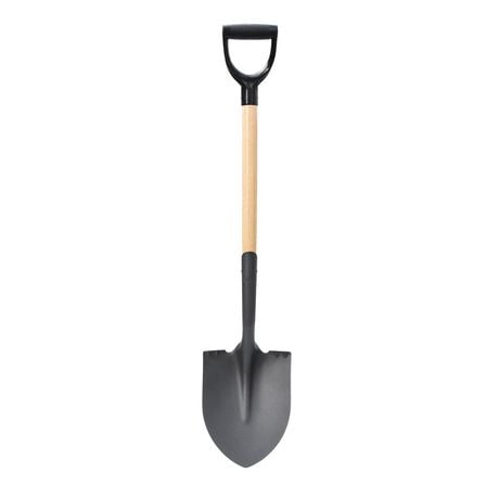 Expert Gardener Hardwood D-Handle Digging Shovel, Best for digging holes