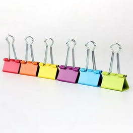 Binder Clips,100pcs Peach Binder Clips Metal Binder Clips Paper Clamps  Top-Notch Performance 
