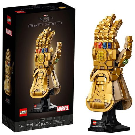 LEGO Marvel Infinity Gauntlet 76191 Toy Building Kit (590 Pieces), Includes 590 Pieces, Ages 18+