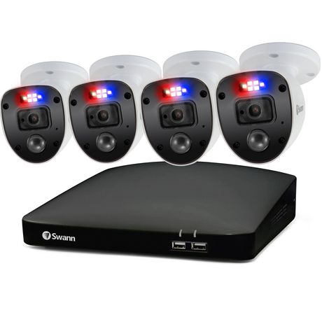 Swann 1080p HD 8 Channel 1TB Hard Drive DVR Security System with 4 x ...