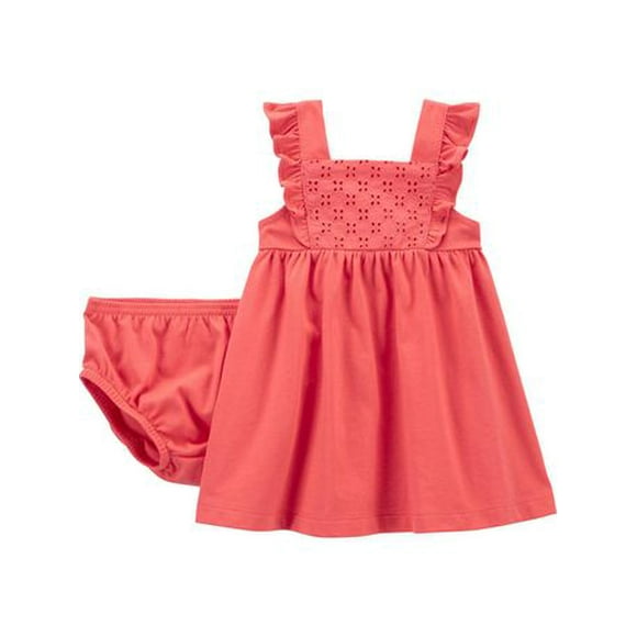 Carter's Child of Mine IG Dress Set- Pink, NB-24M