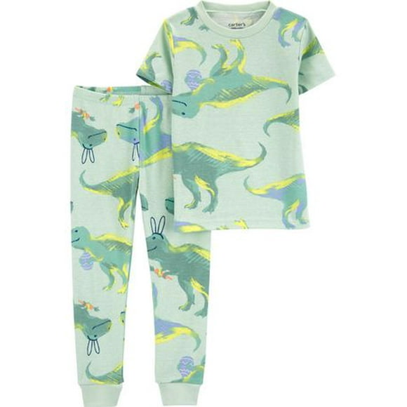 Pyjama 2 pièces TB Child of Mine de Carter's - Lapin dinosaure vert 30 ml, 1 fl. oz.