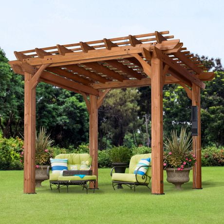 Pergola en cèdre 10'x10' Backyard Discovery