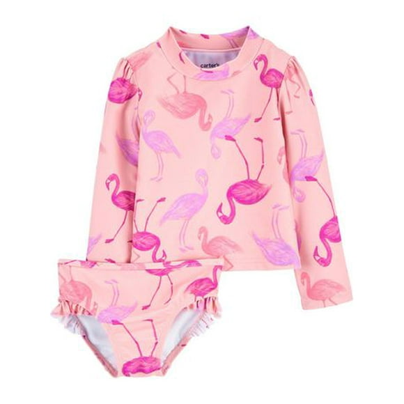 Carter's Child of Mine TG 2pc Swim- Pink Flamingo, 2T-5T