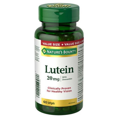 Nature's Bounty Lutein Value Size, 60 Softgels