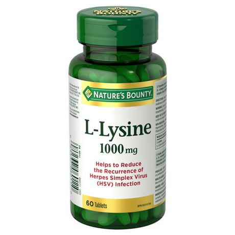 Nature's Bounty L-Lysine 60 Tablettes