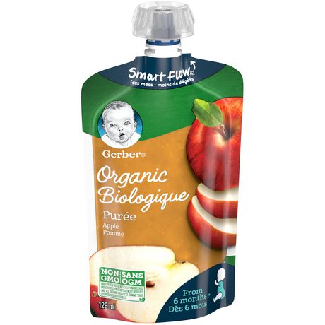 GERBER Organic Purée, Apple, Baby Food | Walmart Canada