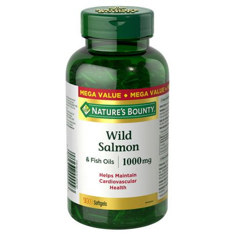 Nature's Bounty Wild Salmon & Fish Oils Mega Value, 180 Softgels