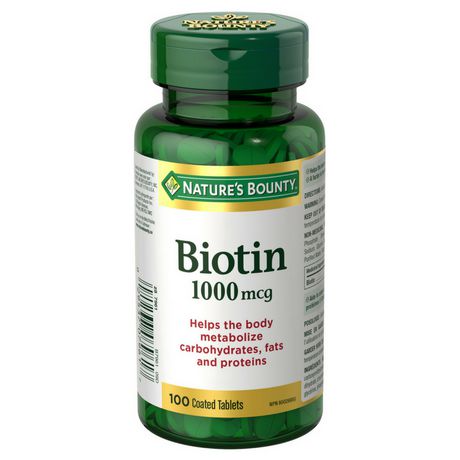 Nature's Bounty Biotin 1000 mg | Walmart Canada